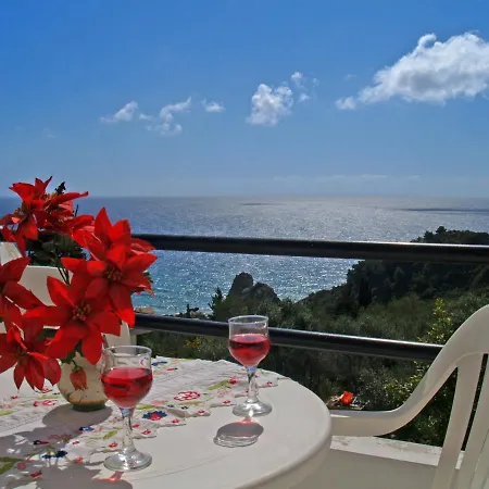 Swimming Pool And Sea View On Apartmán Pelekas